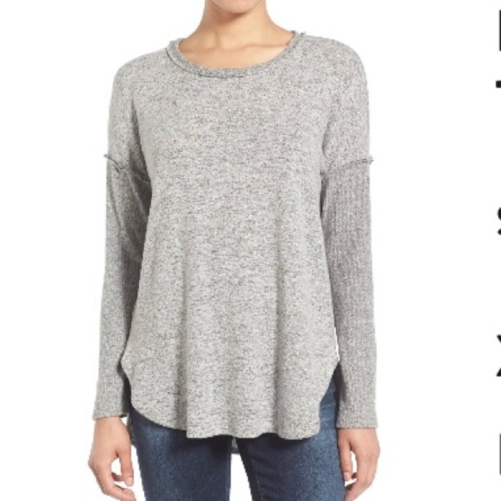 Bobeau Nordstrom Rib Pullover Sweater - Picture 6 of 6